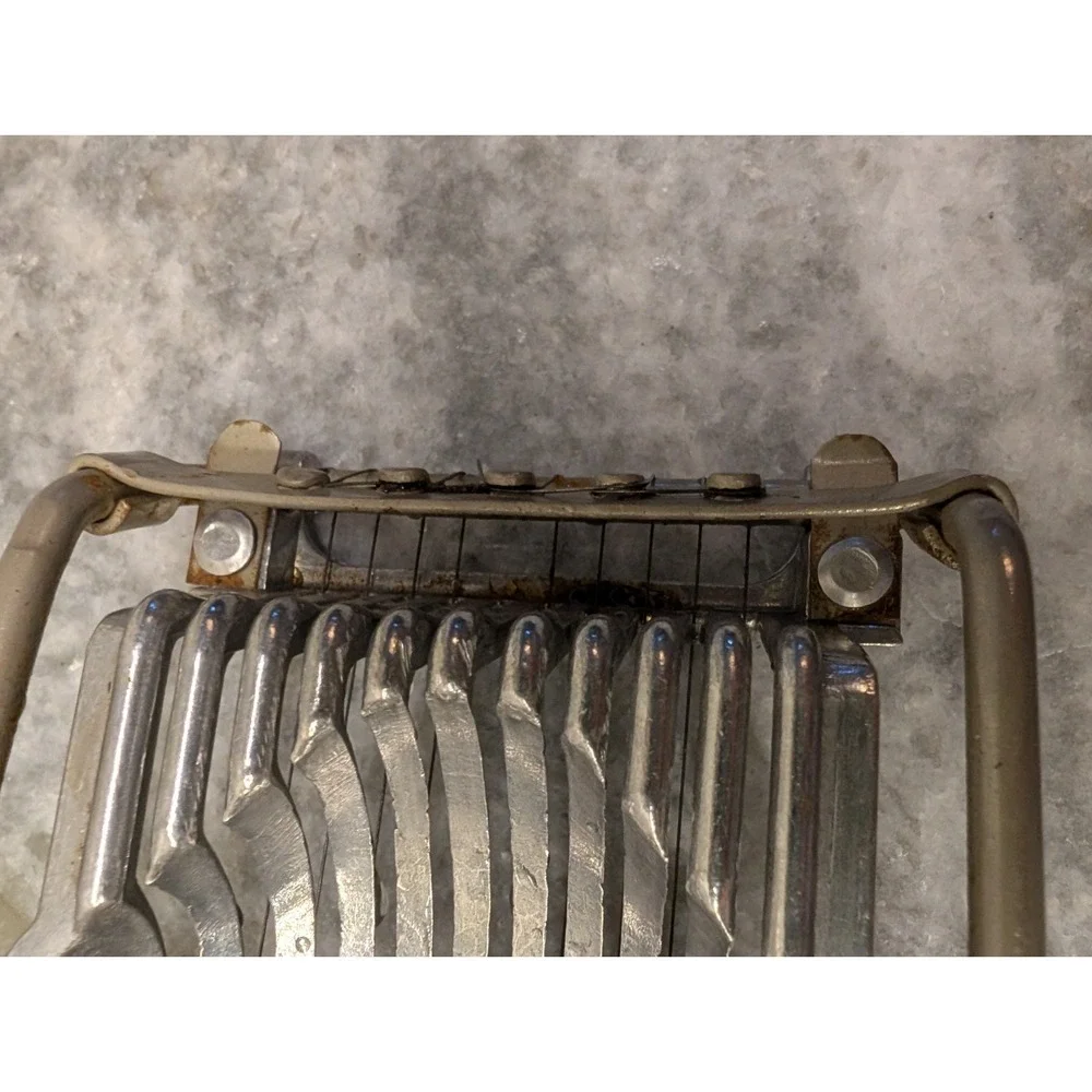 Vintage Kitchen item:  EASY AID metal Hard Boiled Egg Slicer - Patent pending